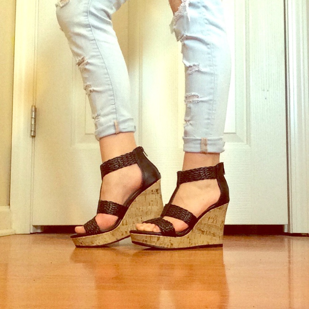 Braided Wedge Sandals